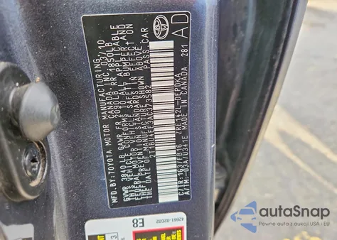 2010 Toyota Corolla Base from USA, damaged, VIN 2T1BU4EE3AC373582